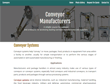 Tablet Screenshot of conveyor-systems.biz